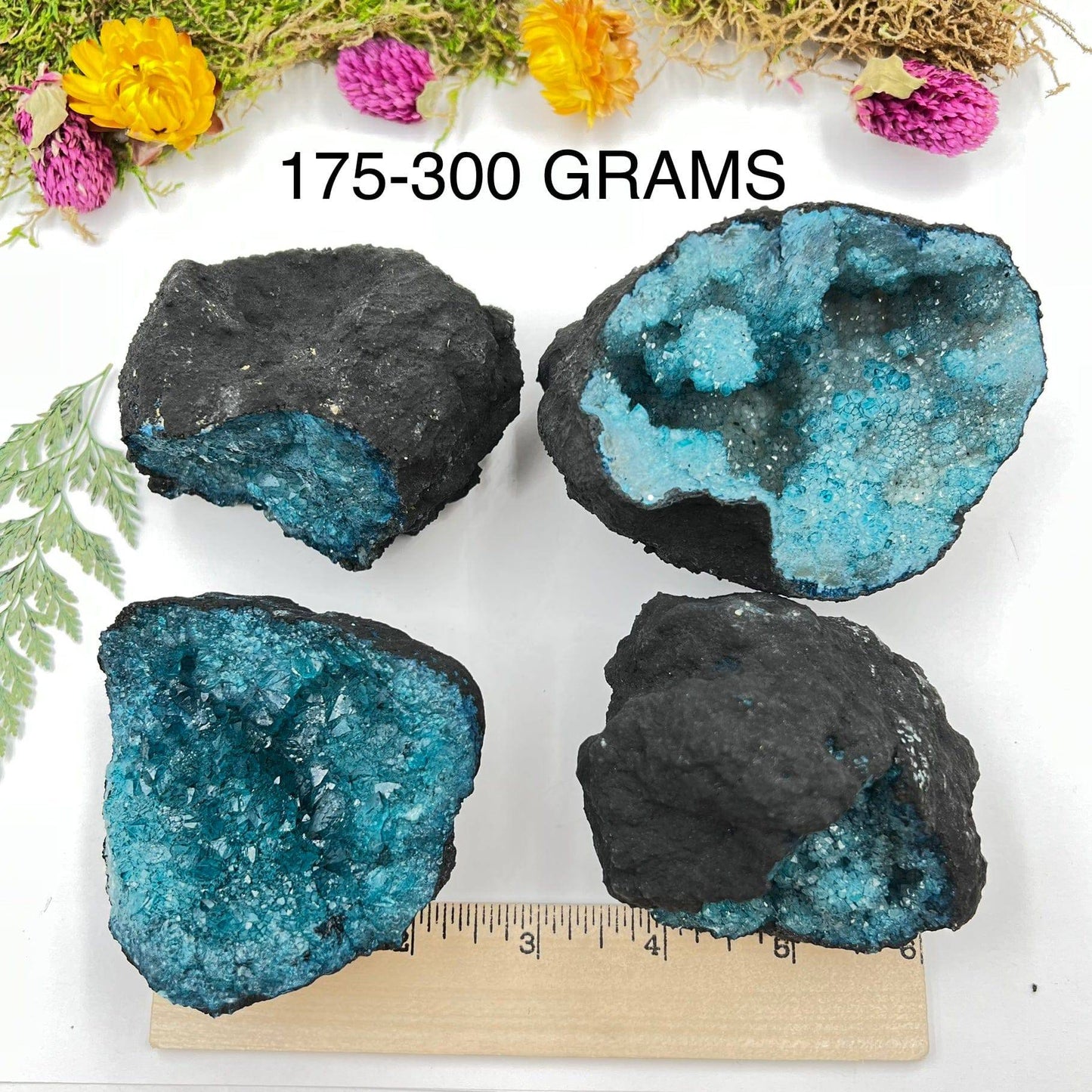 Blue Quartz Geode (Dyed) - Funky Stuff