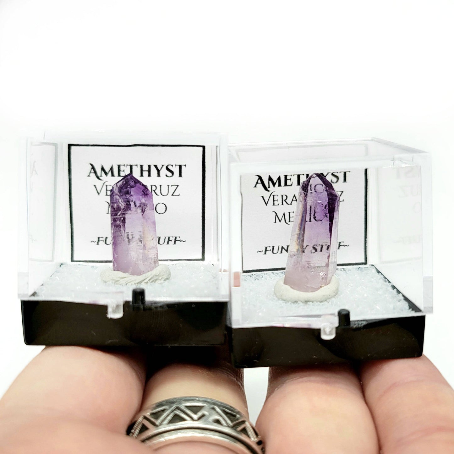 Vera Cruz Amethyst Point (Thumbnail Case Specimen) - A Grade