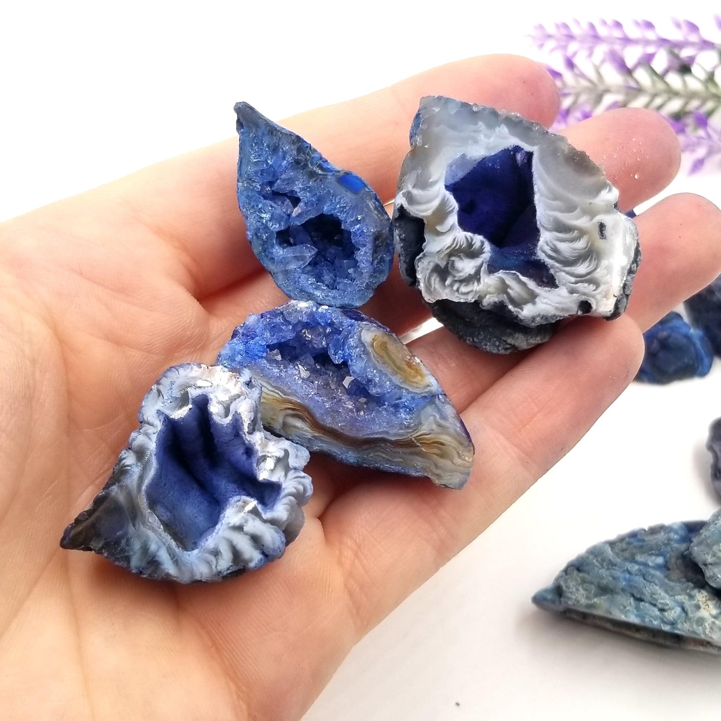 Blue Dyed Oco Geode