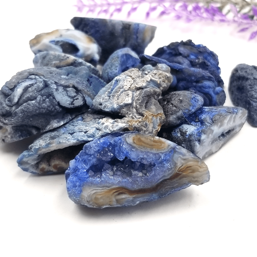 Blue Dyed Oco Geode