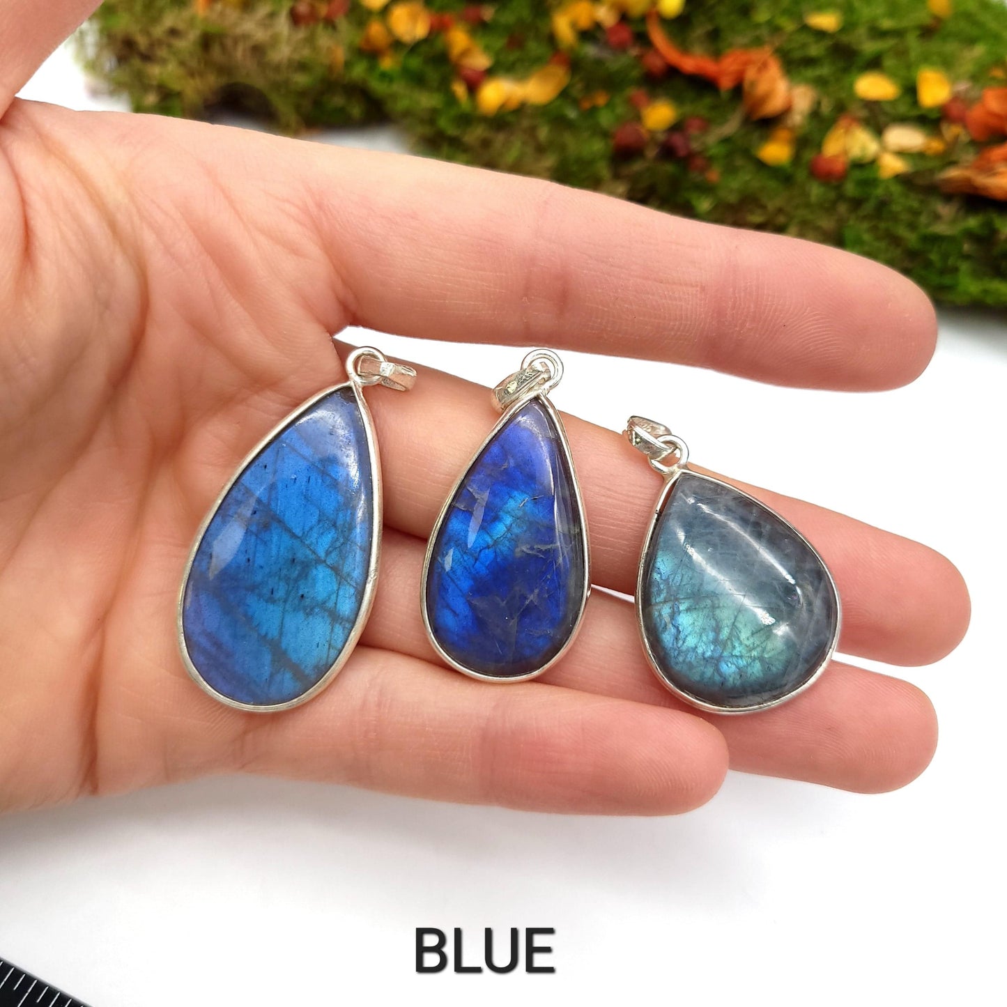 Labradorite Pendant with Box - Tear Drop - Funky Stuff