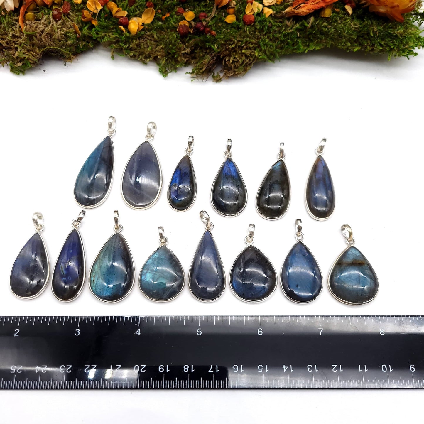 Labradorite Pendant with Box - Tear Drop - Funky Stuff
