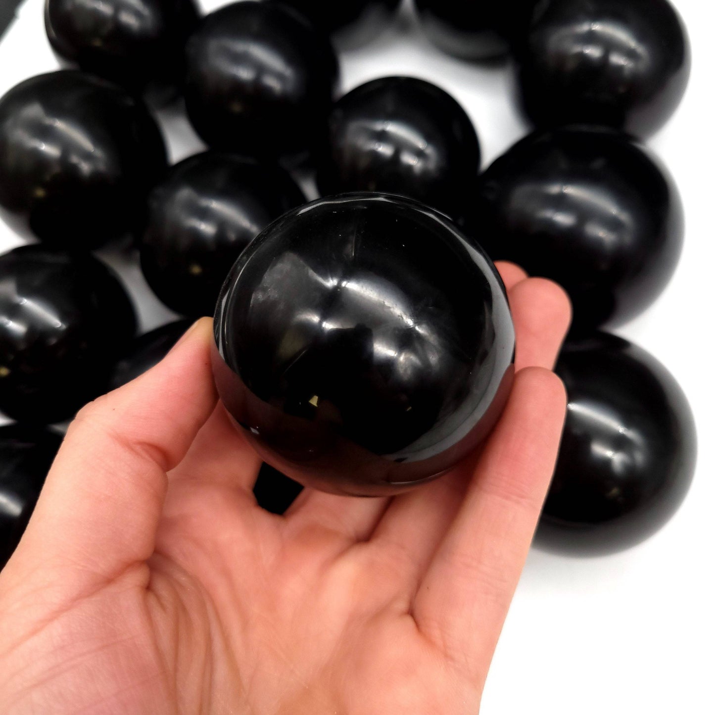 Black Agate Sphere