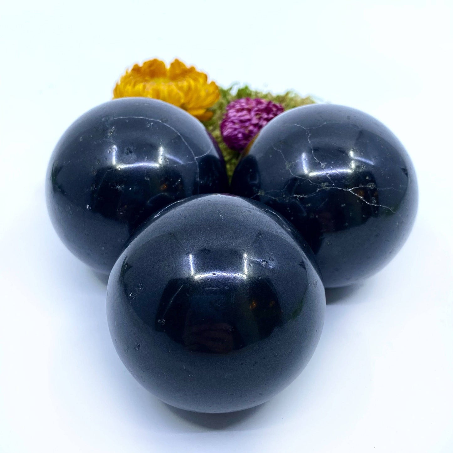 Black Tourmaline Sphere (India)