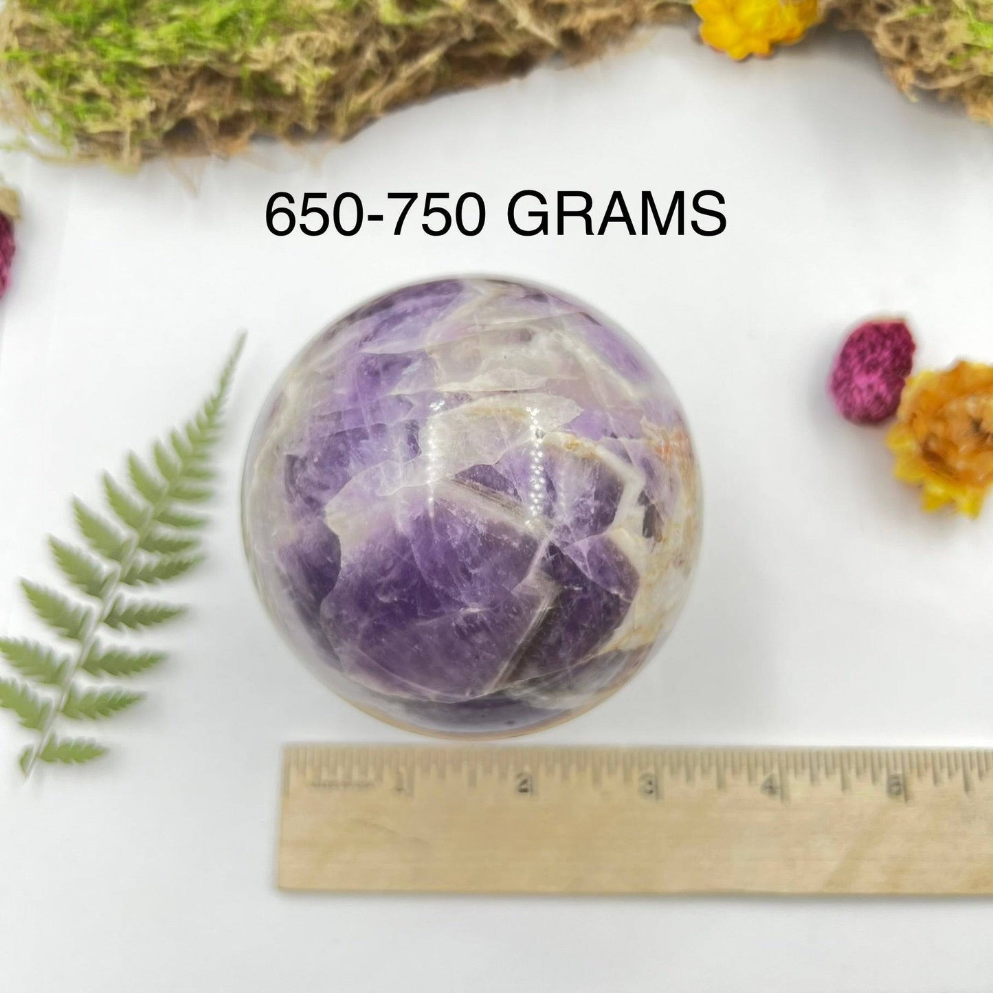 Chevron Amethyst Sphere