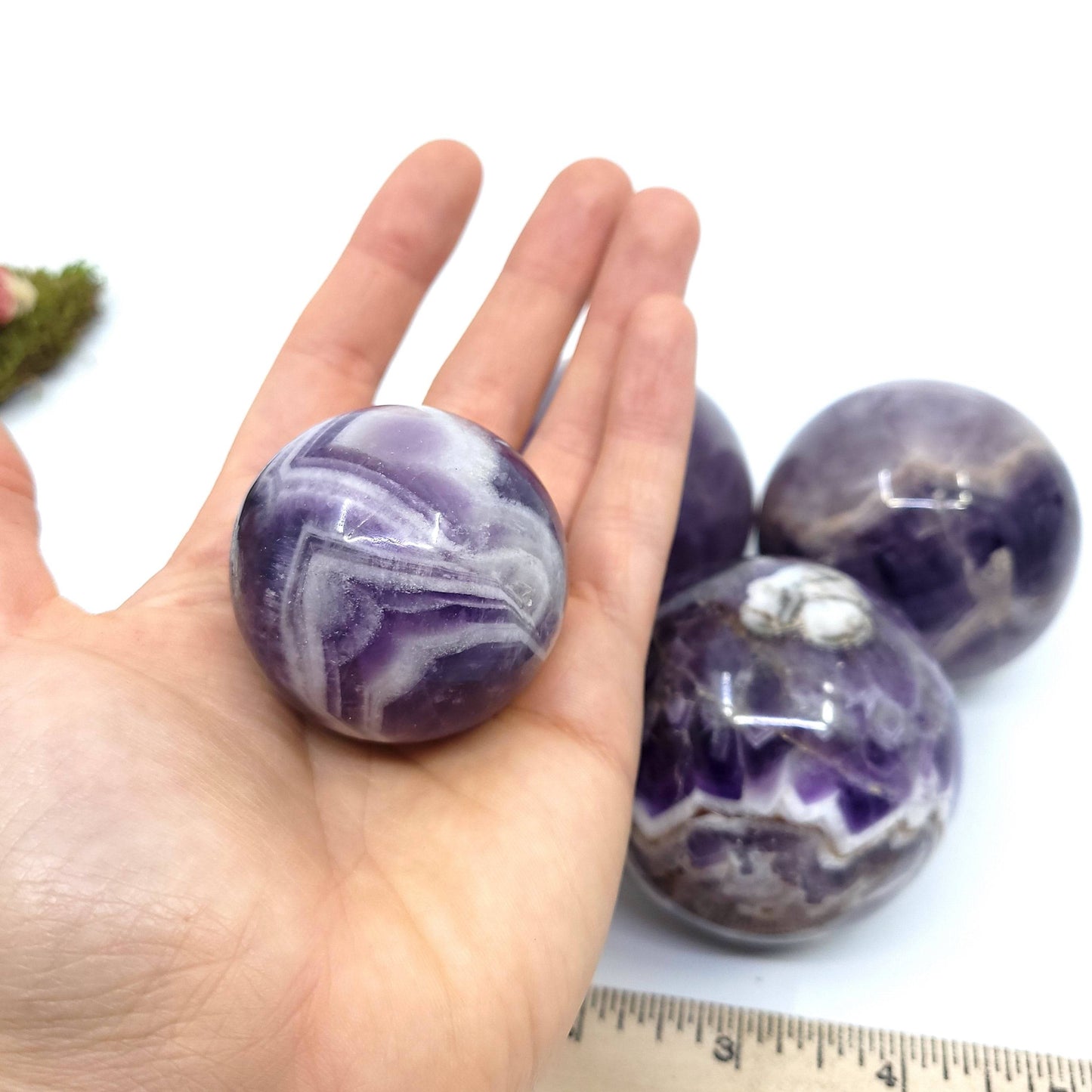 Chevron Amethyst Sphere