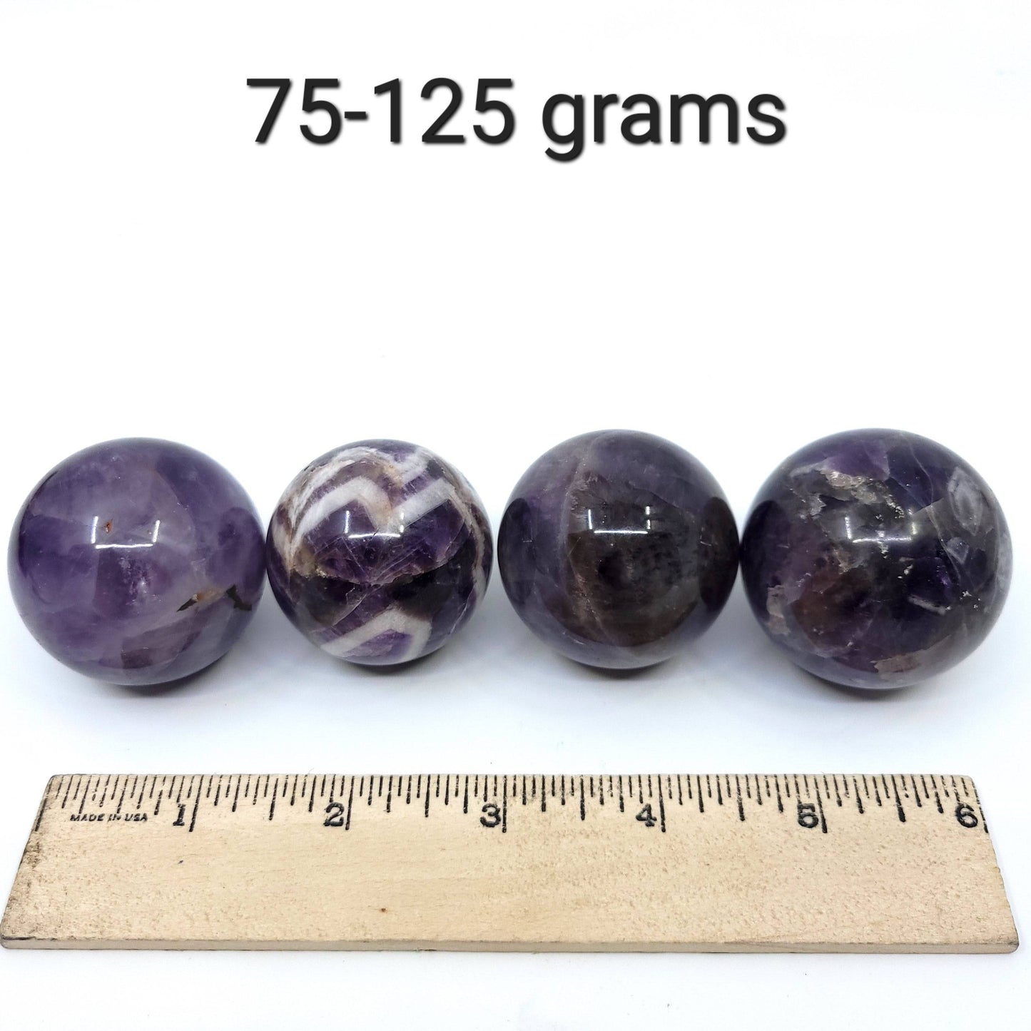 Chevron Amethyst Sphere