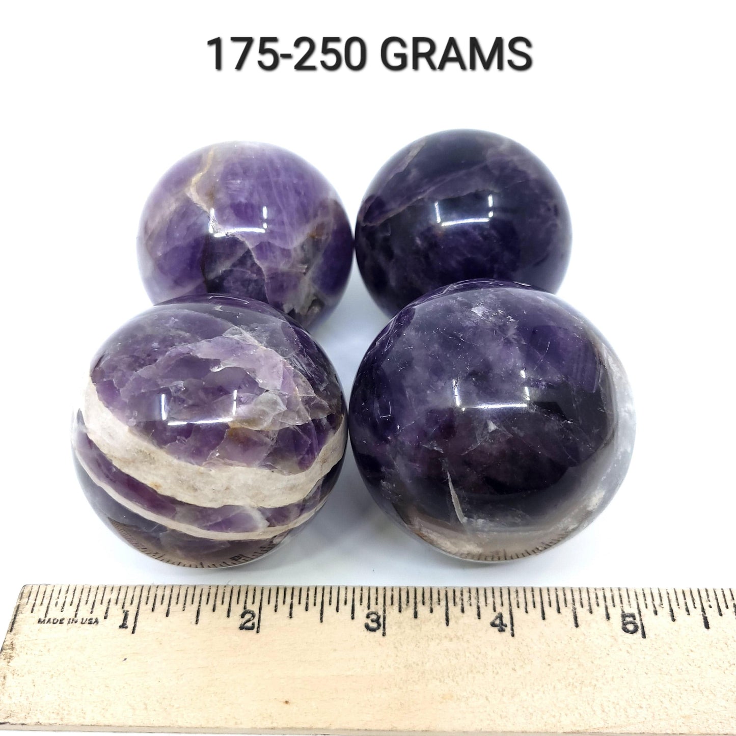 Chevron Amethyst Sphere