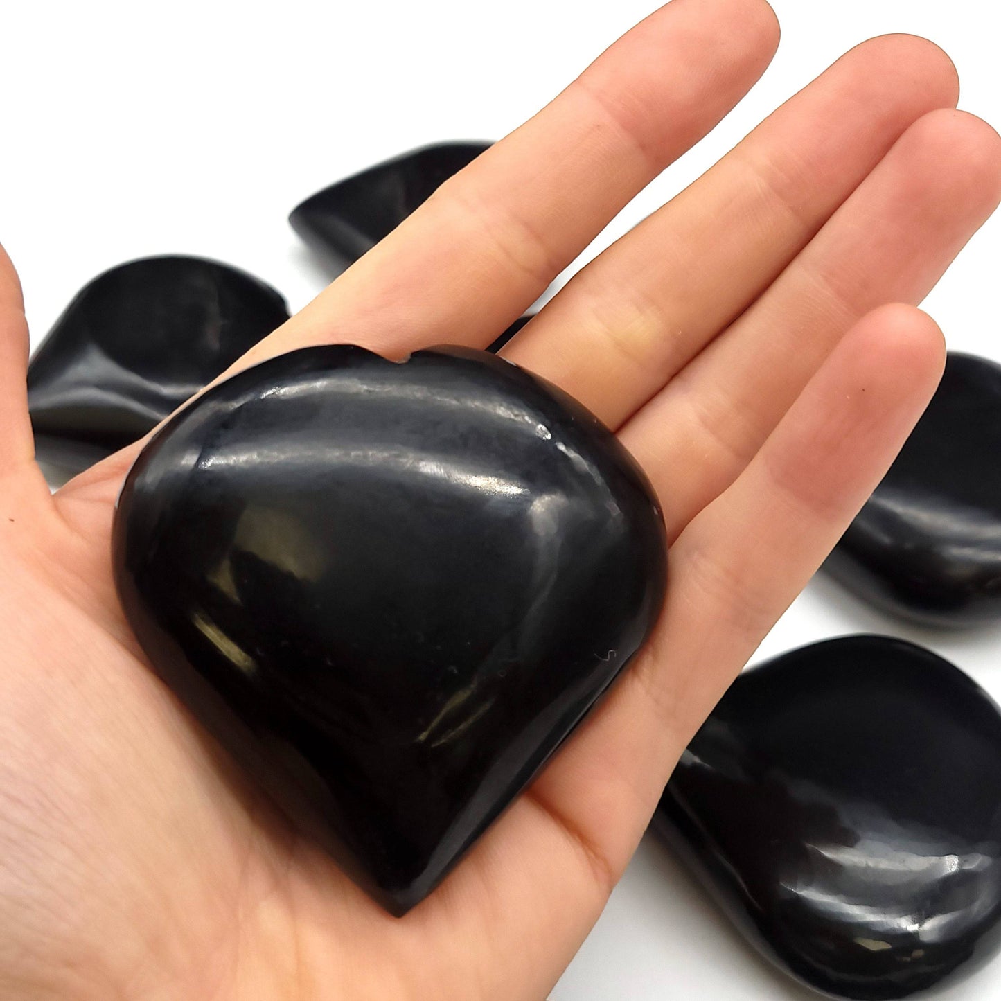 Black Agate Heart