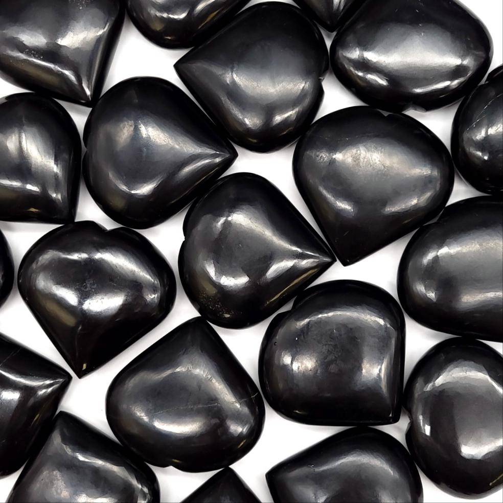 Black Agate Heart