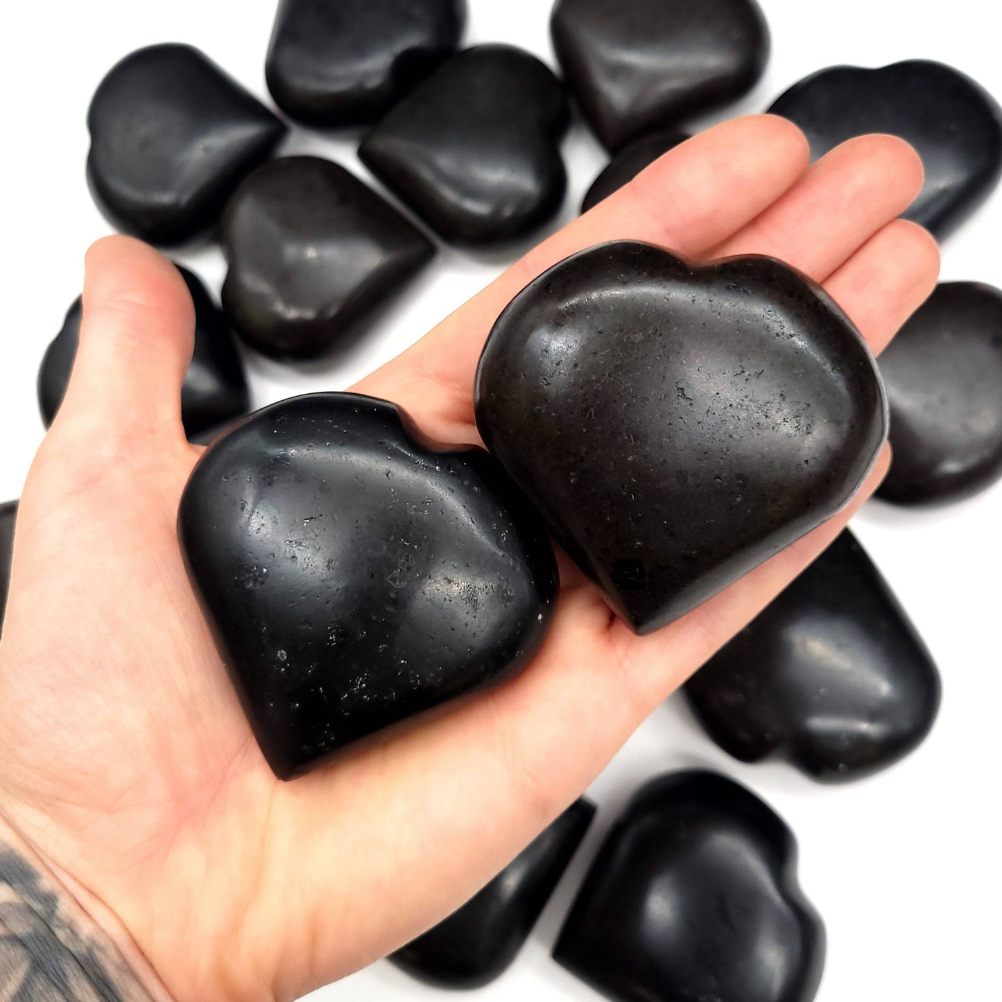 Black Tourmaline Heart