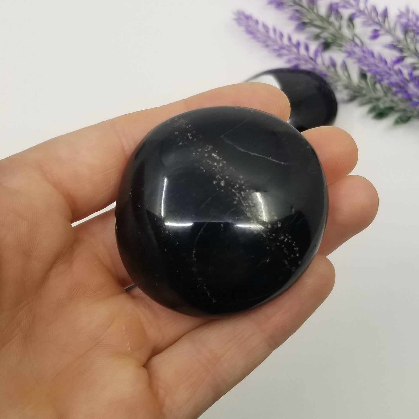 Black Obsidian Palmstone