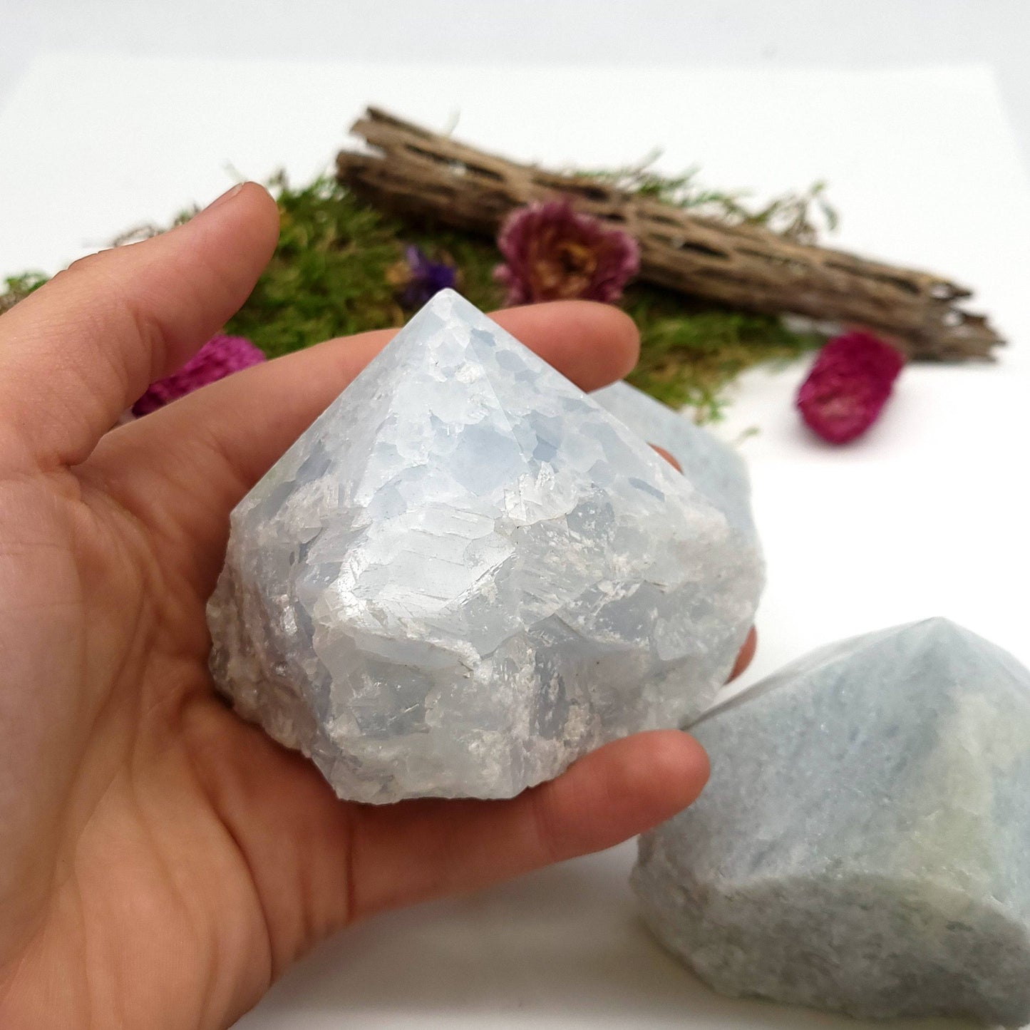 Blue Calcite Polished Point