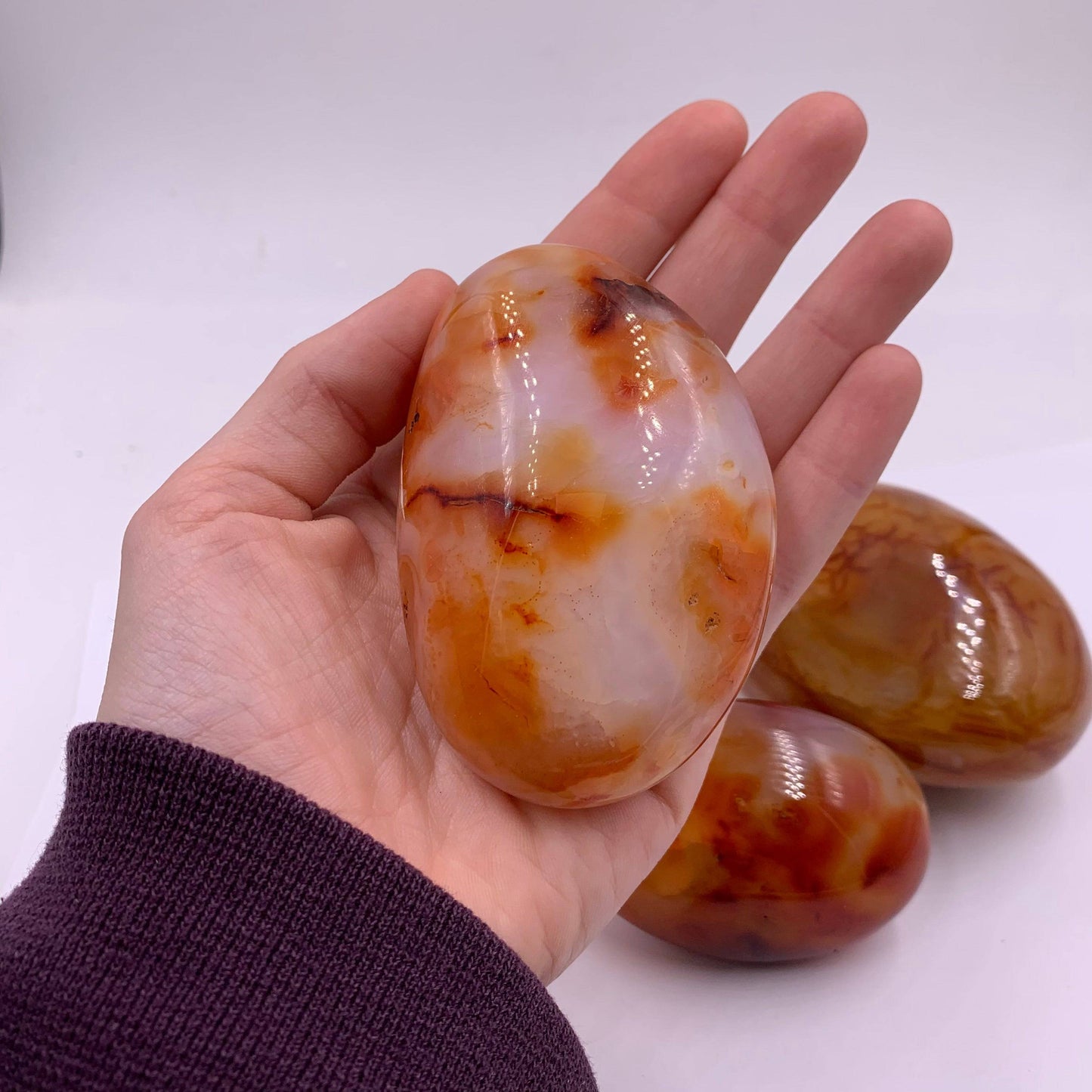 Carnelian Palmstone - Funky Stuff