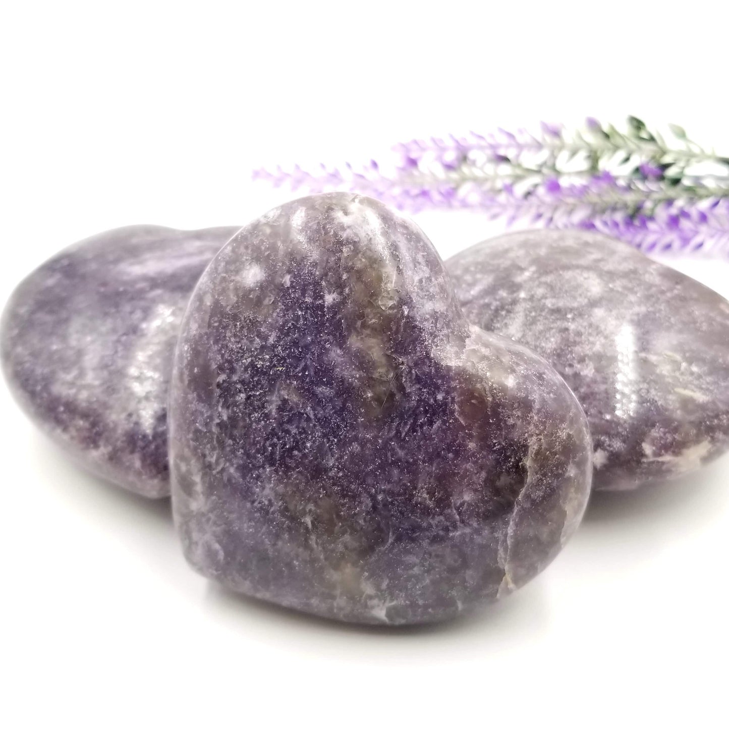 Lepidolite Heart - Funky Stuff