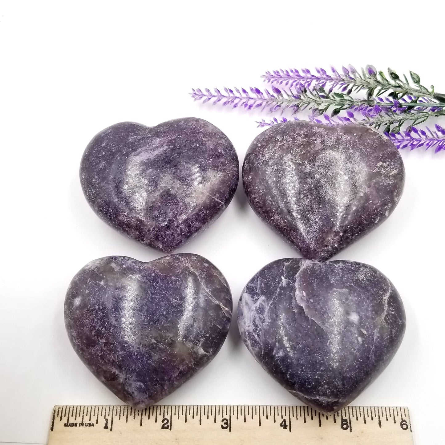 Lepidolite Heart - Funky Stuff