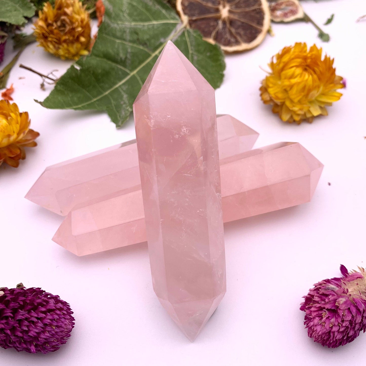 Rose Quartz Double Point