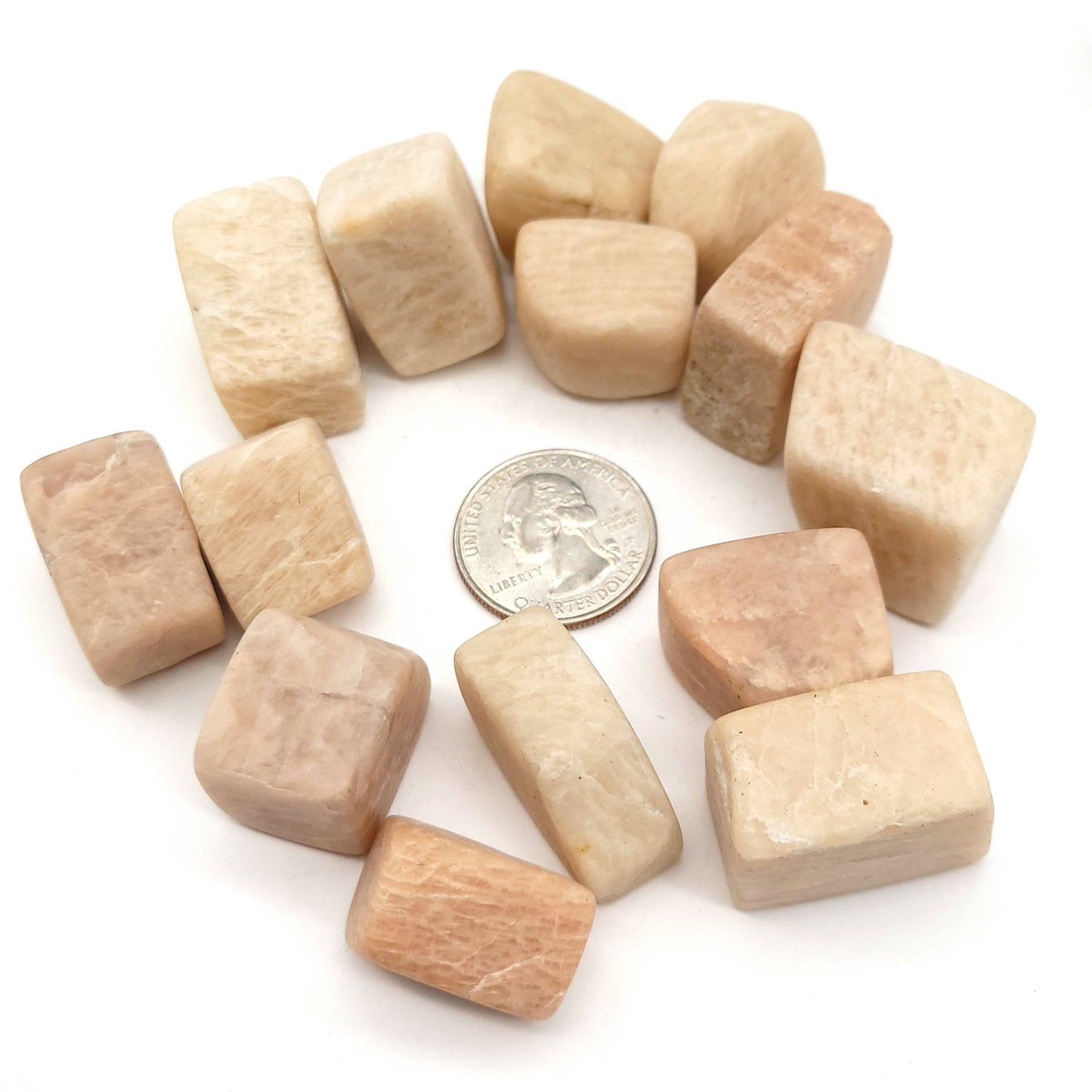 Peach Moonstone Tumbled Stone