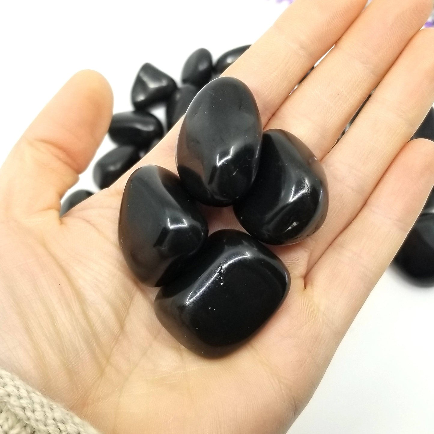 Black Tourmaline Tumbled Stones 1 LB