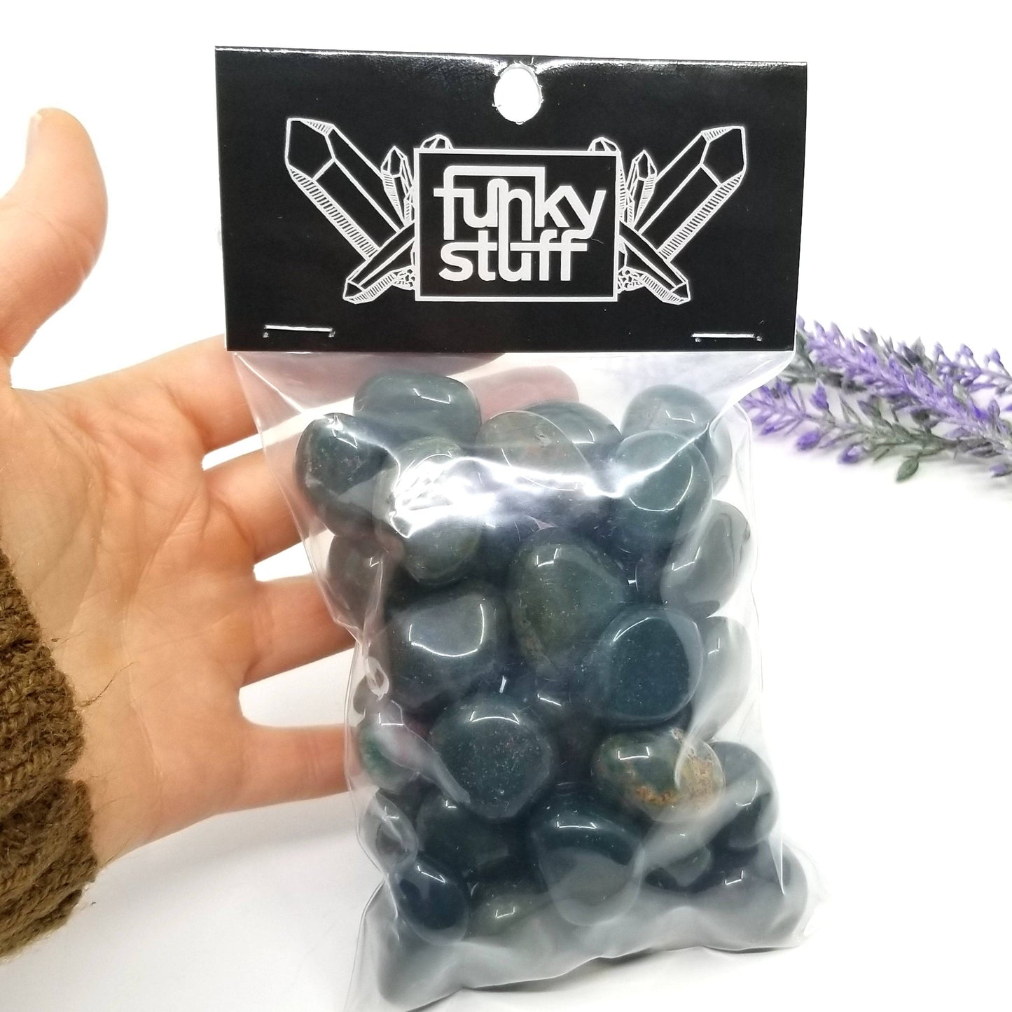 Bloodstone Tumbled Stones 1 LB - Funky Stuff