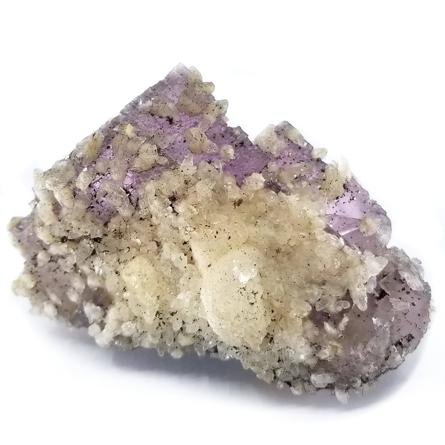 Fluorite with Calcite - Funky Stuff