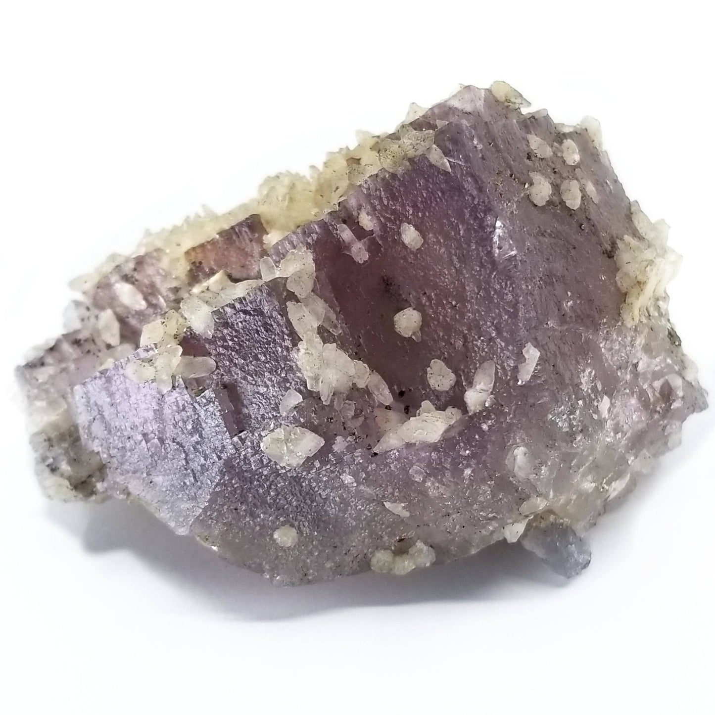 Fluorite with Calcite - Funky Stuff