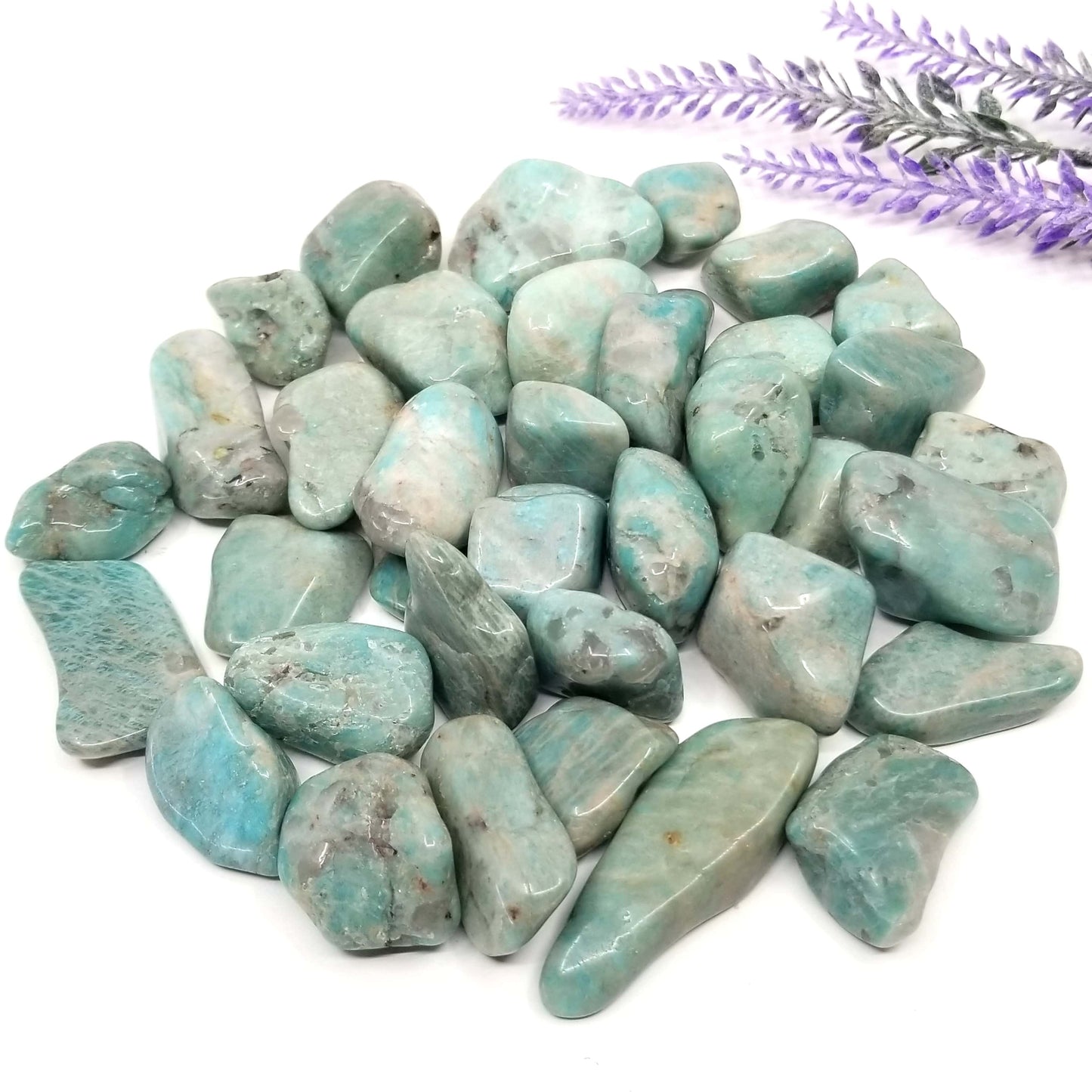 Amazonite Tumbled Stones 1 LB