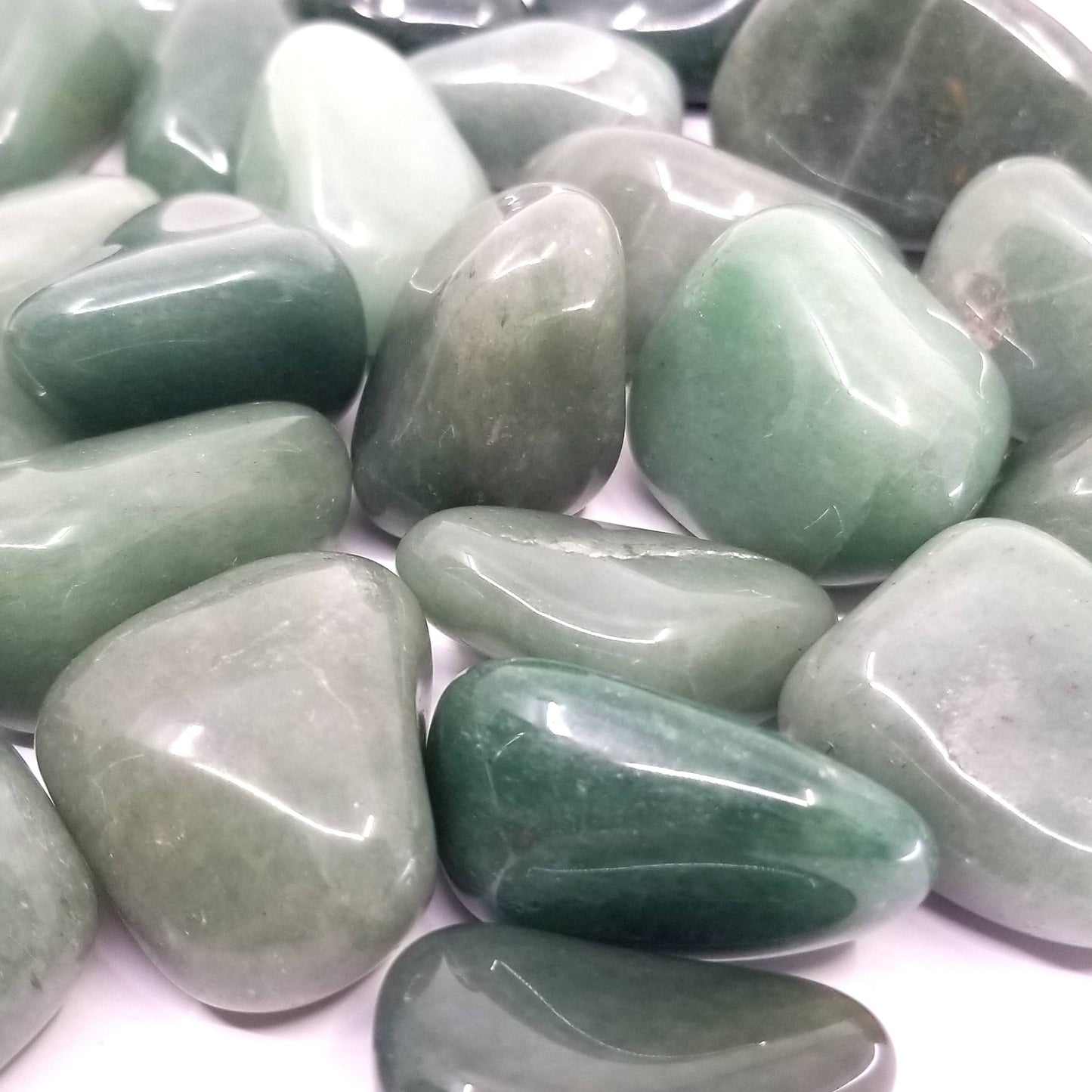 Green Aventurine Tumbled Stones (A Grade) 1 LB