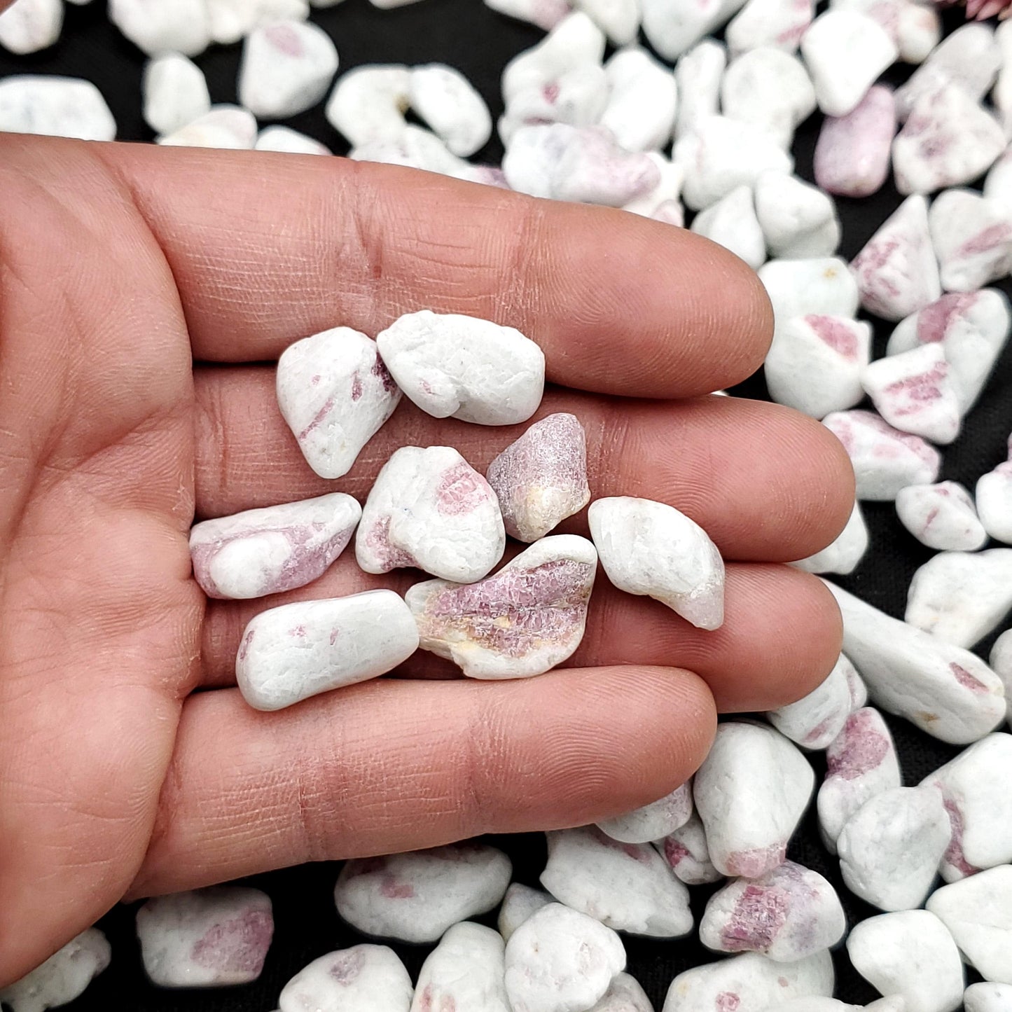 Rubellite (Pink Tourmaline) Tumbled Stones 1 LB