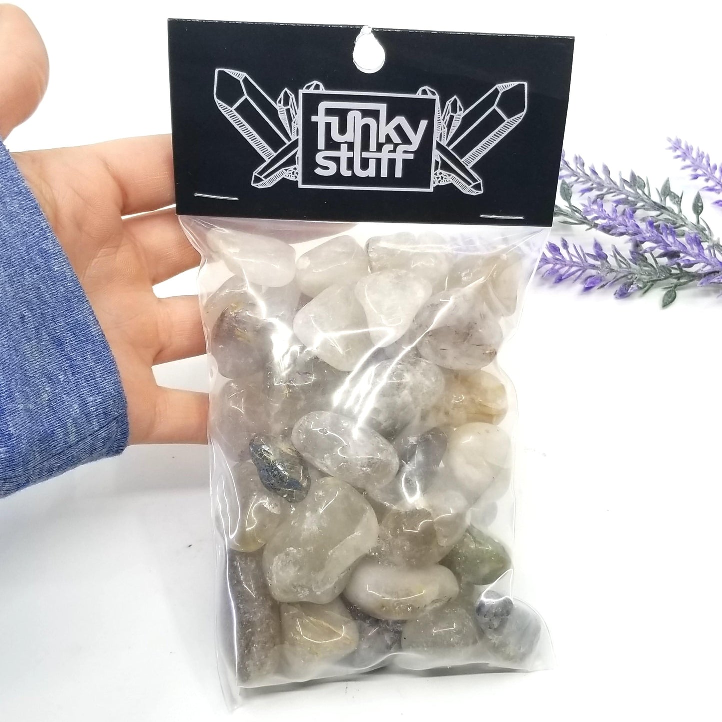 Rutilated Quartz Tumbled Stones 1 LB
