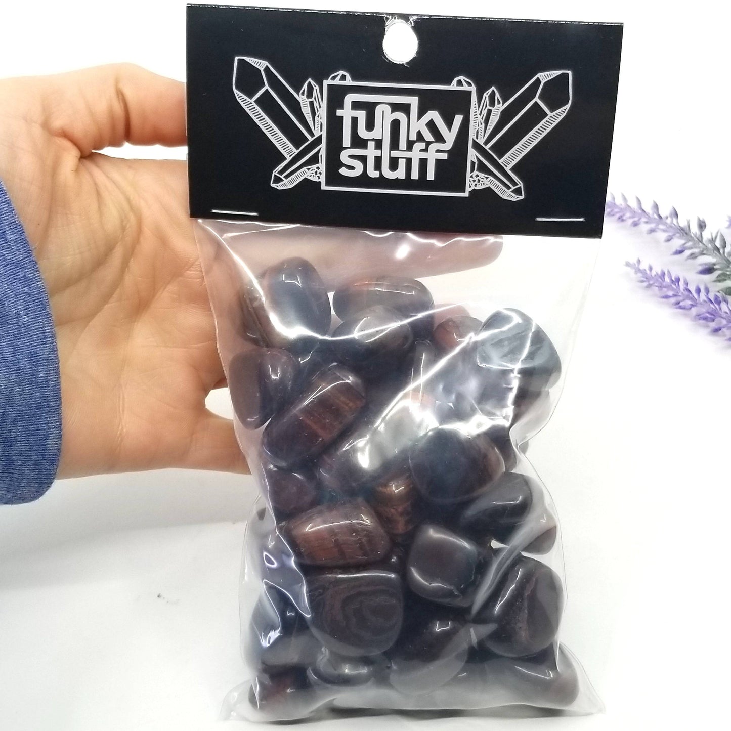 Tiger Iron (Red Tiger's Eye) Tumbled Stones 1 LB