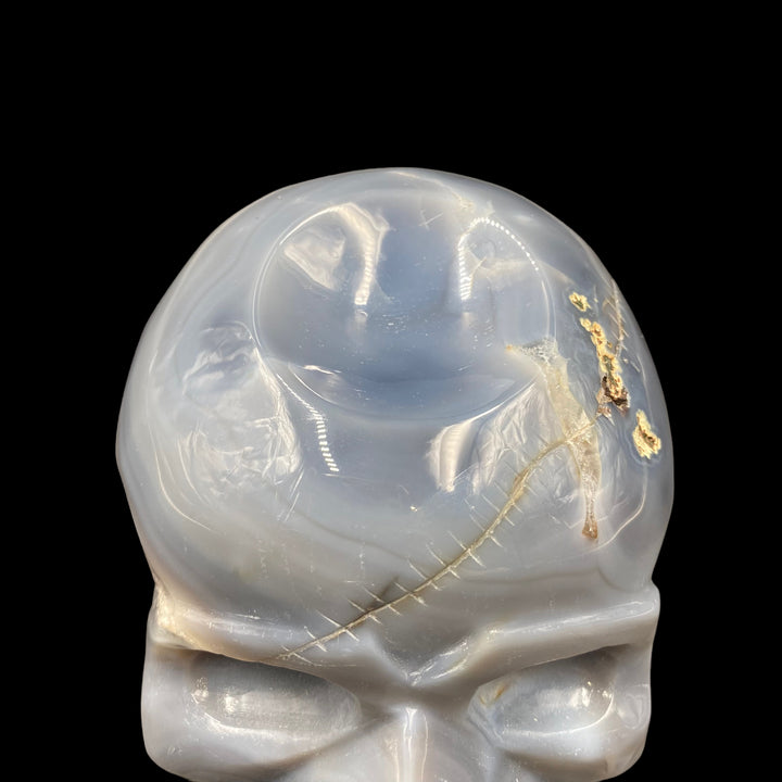 Amethyst and Agate Skull Sphere Holder - Funky Stuff