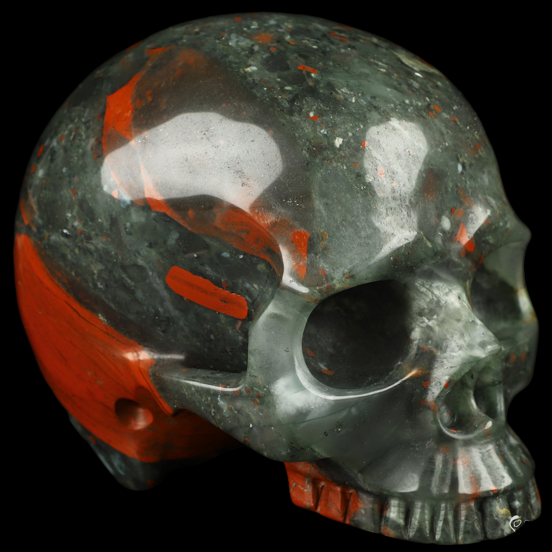 African Bloodstone Skull - Funky Stuff