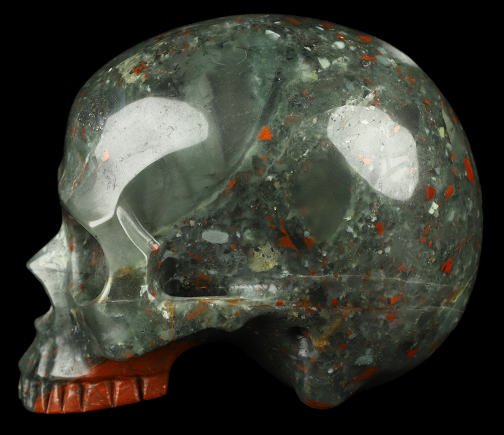 African Bloodstone Skull - Funky Stuff