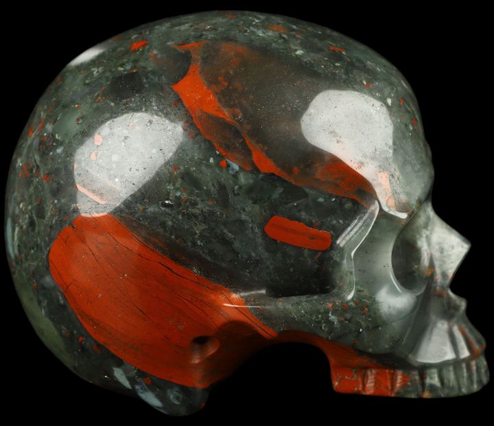 African Bloodstone Skull - Funky Stuff