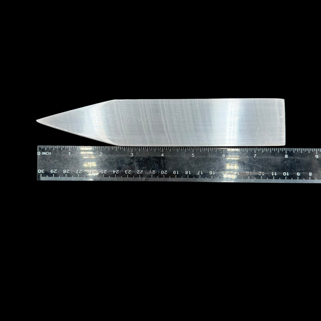 Selenite Point Plate - Funky Stuff