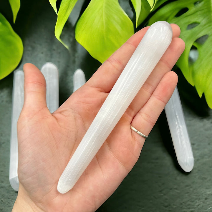 Selenite Wand (Round Tapered) - Funky Stuff