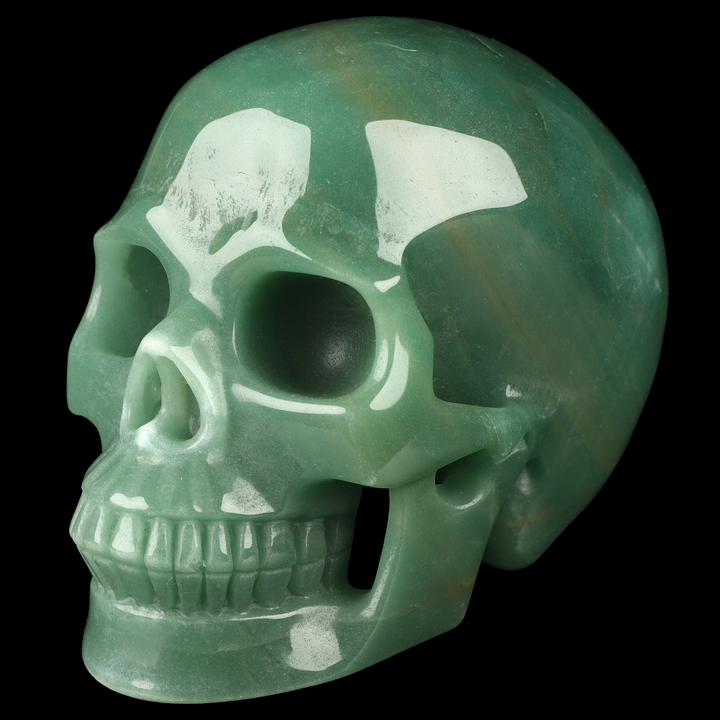 Green Aventurine Skull - Funky Stuff