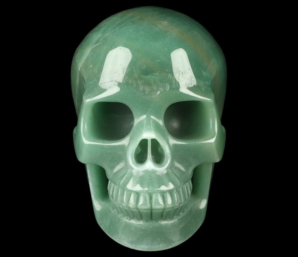 Green Aventurine Skull - Funky Stuff