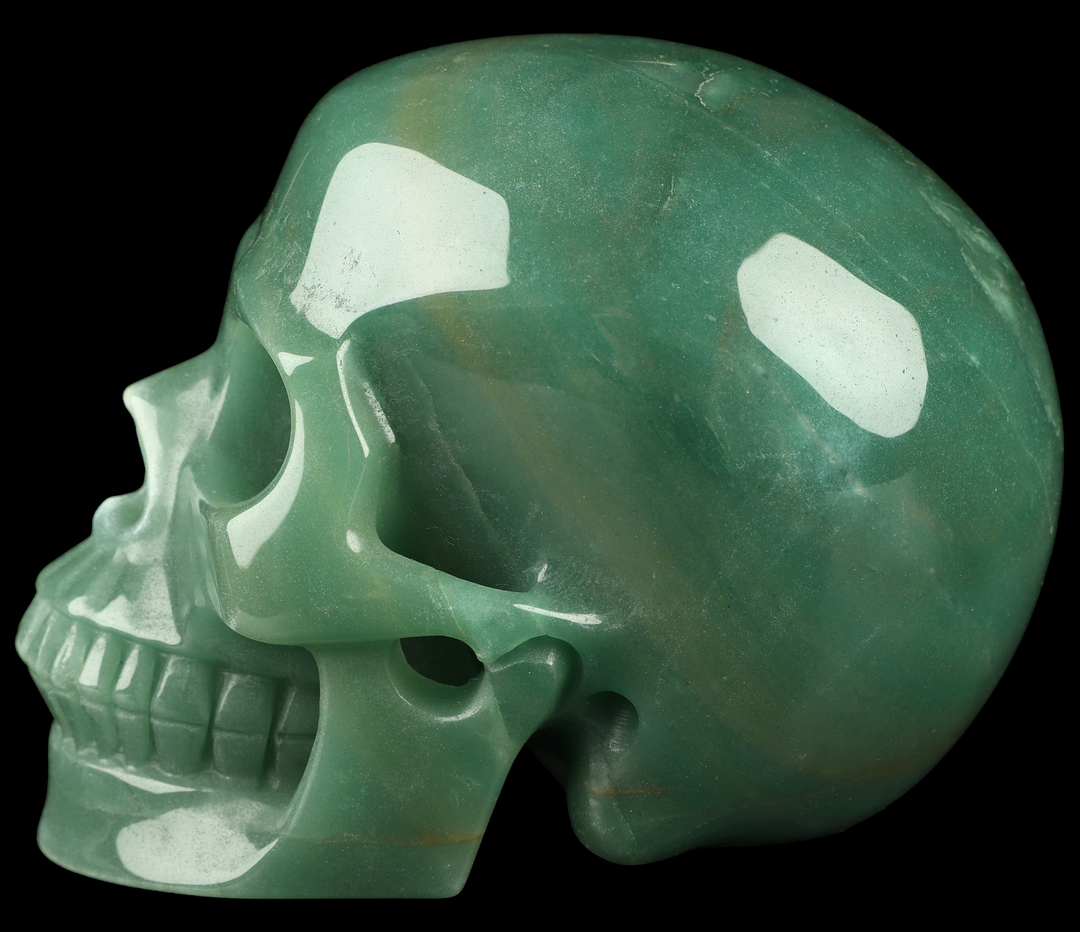 Green Aventurine Skull - Funky Stuff