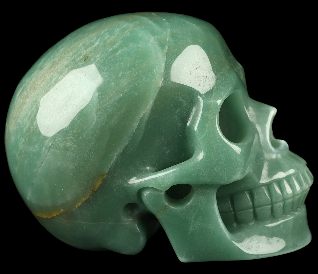 Green Aventurine Skull - Funky Stuff