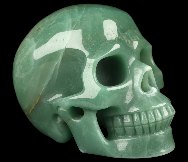 Green Aventurine Skull - Funky Stuff
