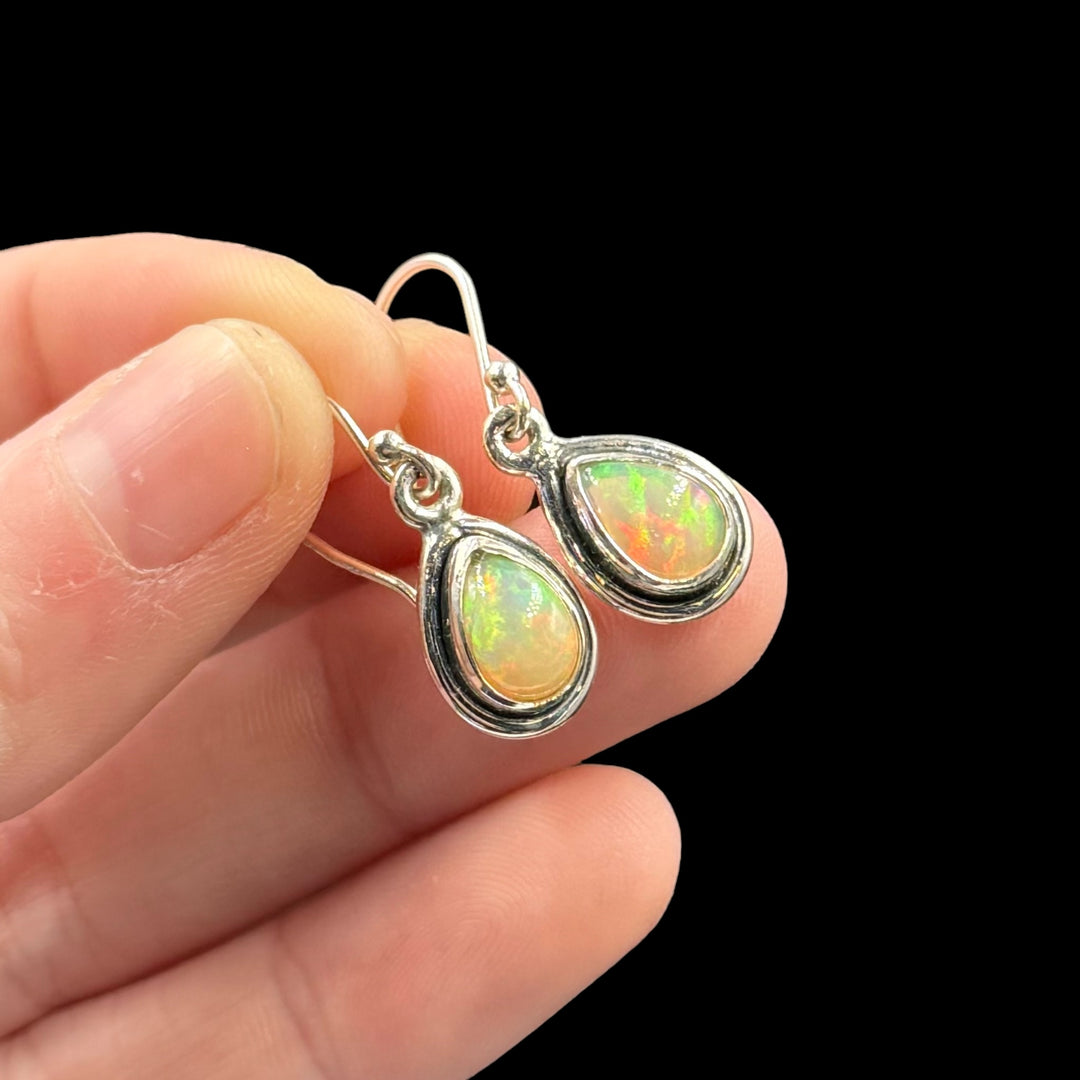 Opal Sterling Silver Earrings - Funky Stuff