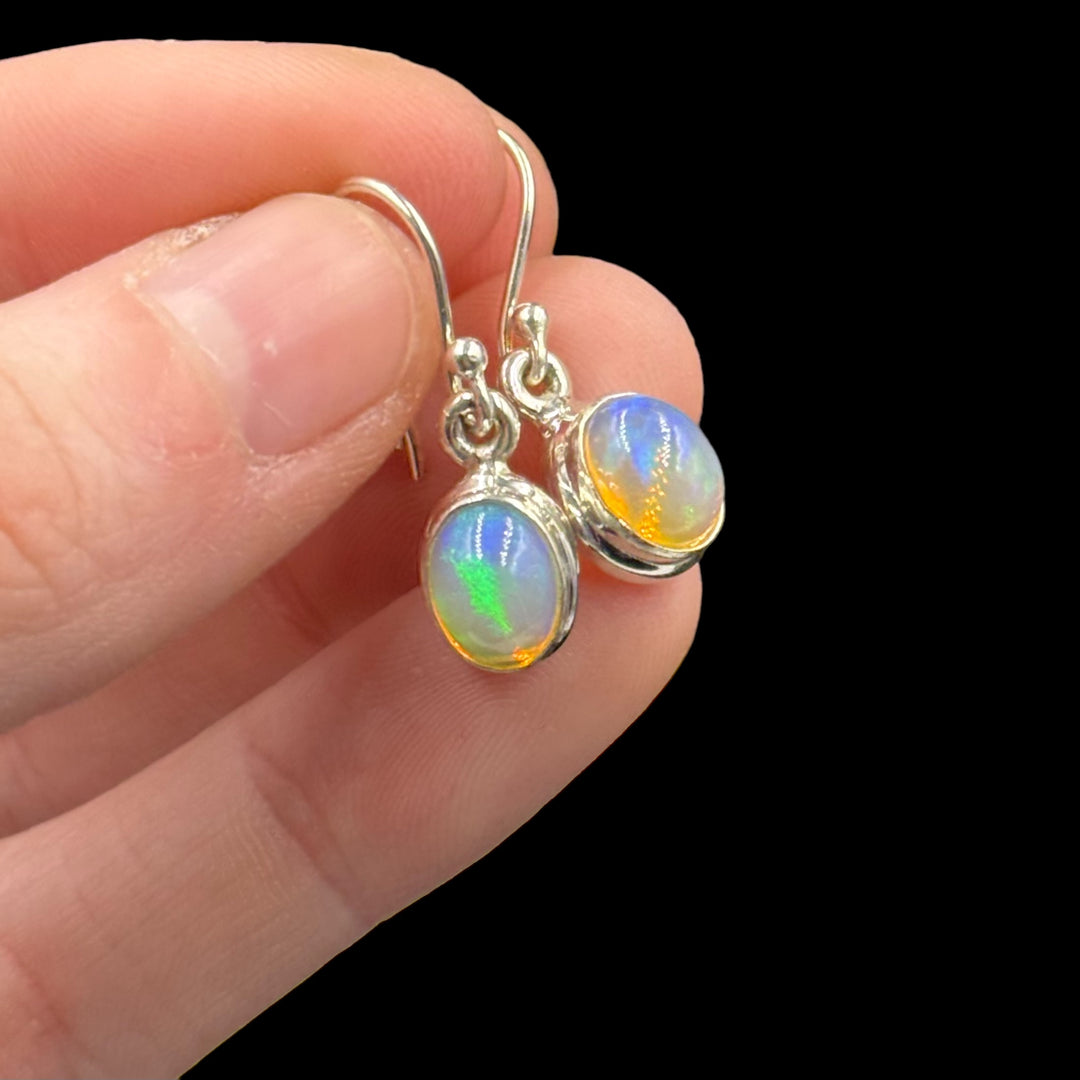 Opal Sterling Silver Earrings - Funky Stuff