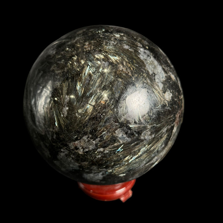 Garnet In Arfvedsonite Sphere - Funky Stuff