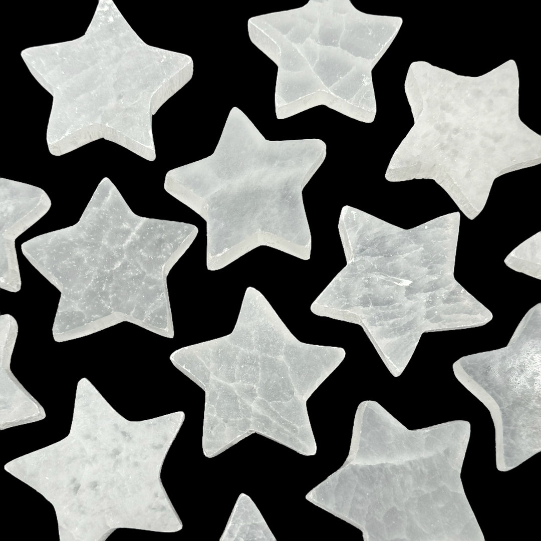 Selenite Star Plate (2") - Funky Stuff