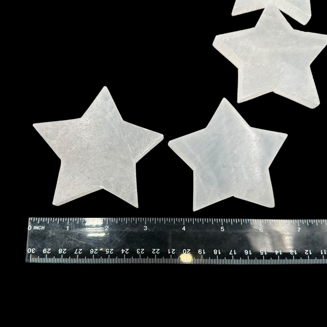 Selenite Star Plate (3.5") - Funky Stuff