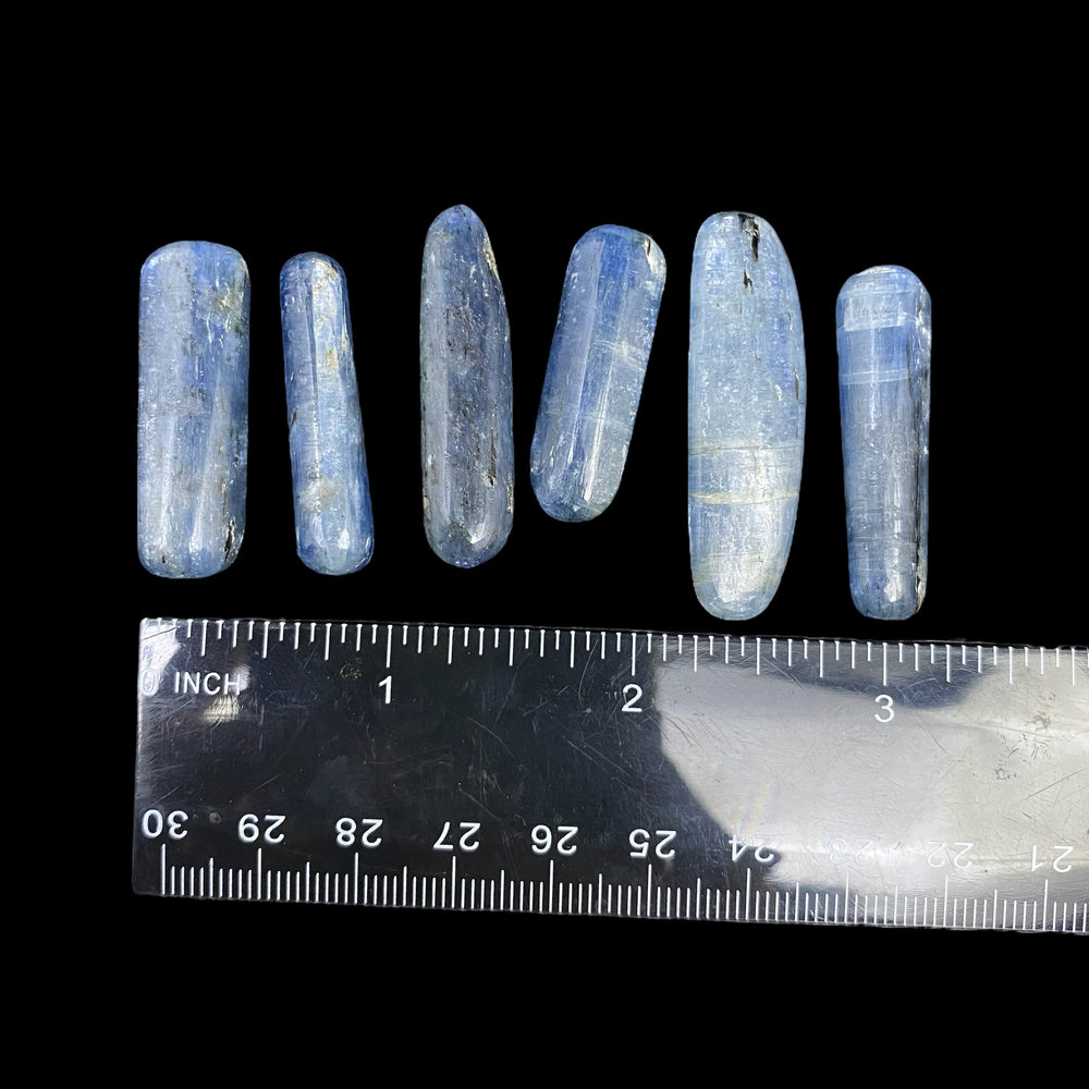 Flashy Polished Kyanite Pocket Stone (1"-1.5") - Funky Stuff