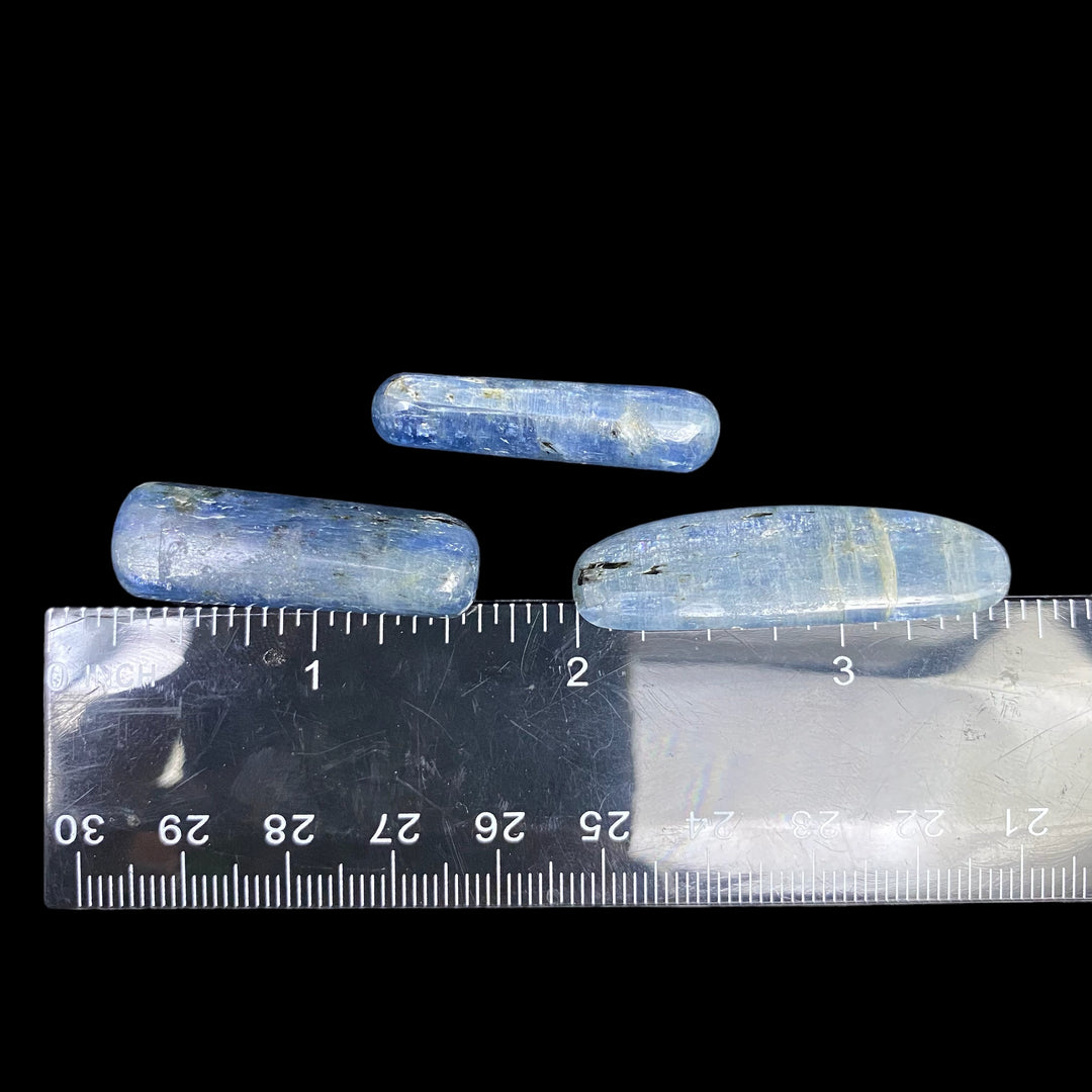 Flashy Polished Kyanite Pocket Stone (1"-1.5") - Funky Stuff