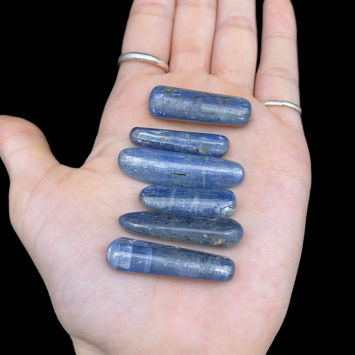 Flashy Polished Kyanite Pocket Stone (1"-1.5") - Funky Stuff